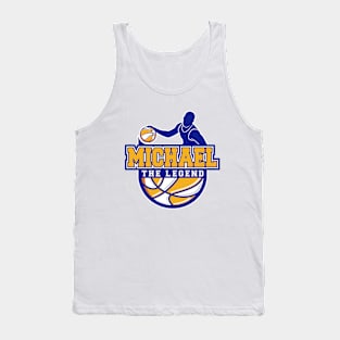 Michael The Legend Basketball Custom Player Your Name Tank Top